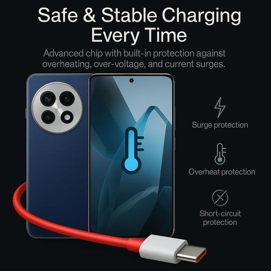 Hespa USB to Type C with Warp SuperVooc Dash for OnePlus 13 13R 12 12R 11 Series 10 Pro 10R 10T 9RT 9R 8T 8R 7 7T 6 6T Nord