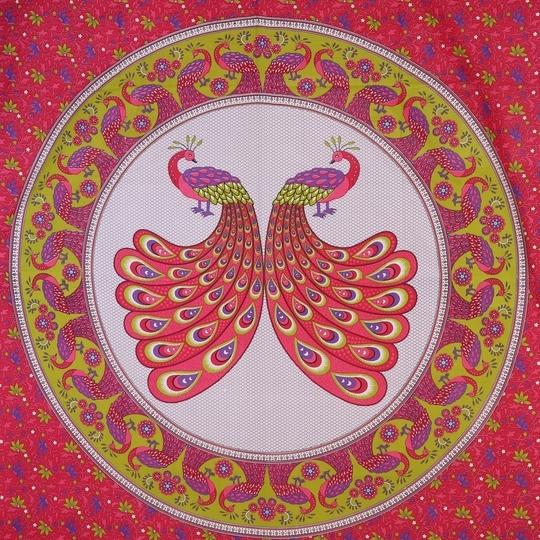 UniqChoice PinkColor 100% Cotton Double Jaipuri Traditional Double Bedsheet With 2 Pillow Cover(2_Pink_89)