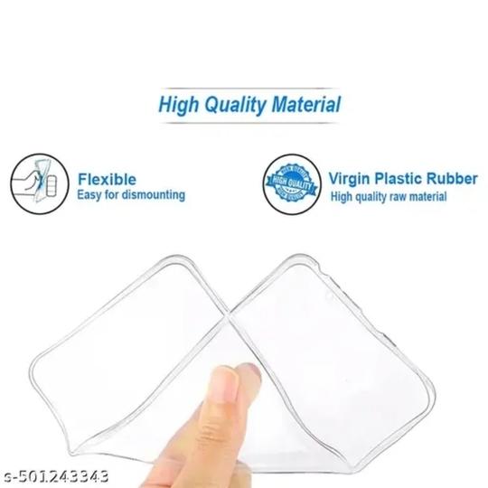 BnTmobclo Transparent Back Cover for Realme Narzo 10A | Slim, Flexible & Shockproof Clear TPU Case