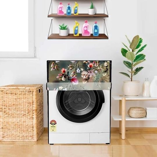MAHAL CREATION Front Load Fully-Automatic Washing Machine Cover Suitable for LG 11 KG (FHP1411Z9B) Green.