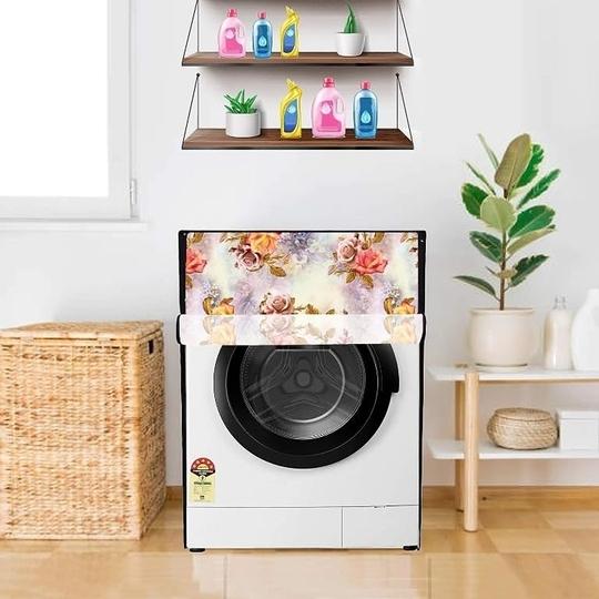 MAHAL CREATION Front Load Fully-Automatic Washing Machine Cover Suitable for LG 7 KG (FHM1207SDM) Gold.