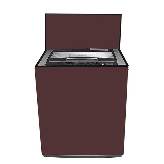 MAHAL CREATION Top Load Fully-Automatic Washing Machine Cover Suitable for Lg 8 KG (T80SJBK1Z) Coffee Colour.