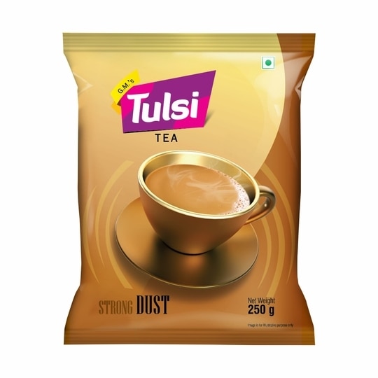 G.M.S TULSI TEA Strong Dust 250g - Strong Chai Patti | Assam Tea Powder | Kadak Chay ki Patti | GujaraTEA Chai Patti 250 gm | Fresh Tea Leaves | Tea 250 gm