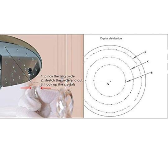 Crysta World White Four-Light K9 Crystal Chandelier