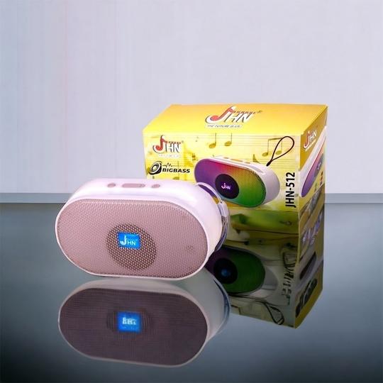 jHN SPEAKERS Bluetooth Speaker with RGB Light 2.1CH Subwoofer Portable Bluetooth Speaker with Hi-Fi Sound Bass Rich Audio Stereo Support microSD Card/USB Port/FM Wireless Speaker for Home (GREY)