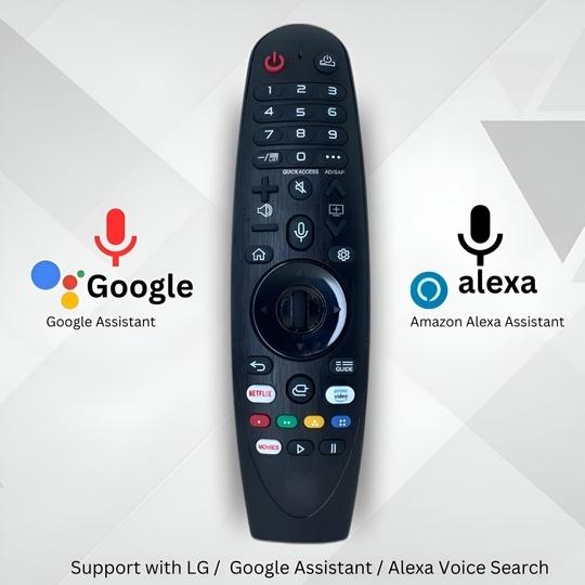 Upix Smart TV Remote No. AKB75855501 (with Voice), Compatible/Replacement for LG Smart TV LCD/LED Magic Remote Control AN-MR20GA, MR19BA, MR18BA, MR650A,with Pointer Function/Hotkeys (Exactly Same Remote will Only Work)
