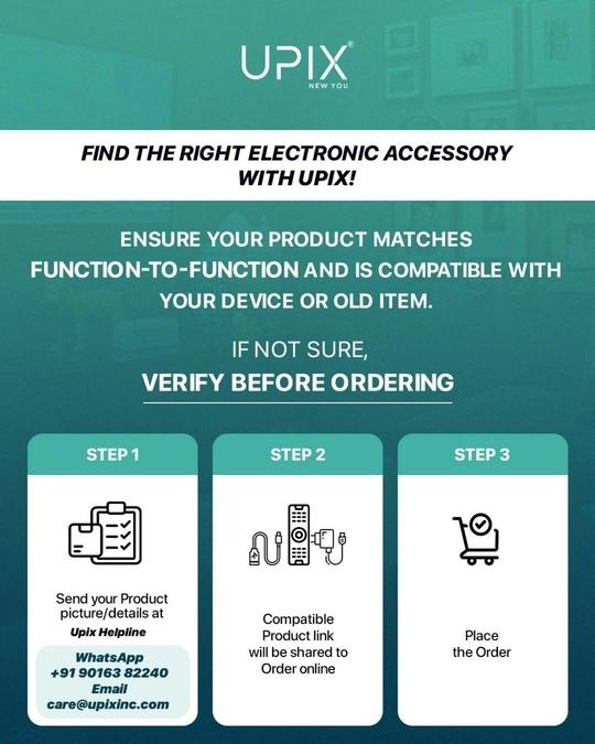 Upix Smart TV Remote No. AKB75855501 (with Voice), Compatible/Replacement for LG Smart TV LCD/LED Magic Remote Control AN-MR20GA, MR19BA, MR18BA, MR650A,with Pointer Function/Hotkeys (Exactly Same Remote will Only Work)