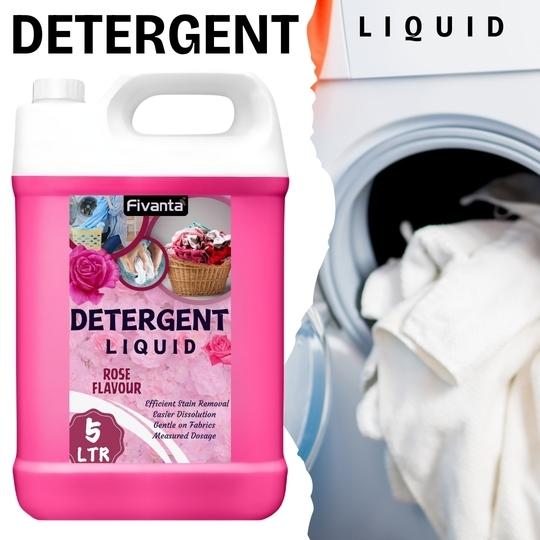FIVANTA Detergent Liquid 10 Liter Pink With 2X Power, No Harmful Chemical, rehabilitative ingredient