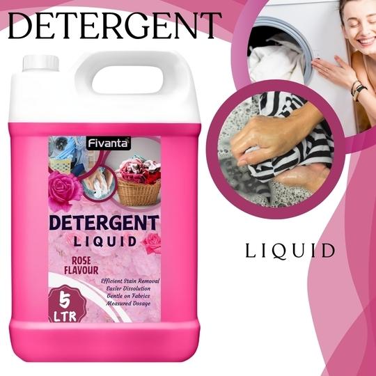 FIVANTA Detergent Liquid 10 Liter Pink With 2X Power, No Harmful Chemical, rehabilitative ingredient
