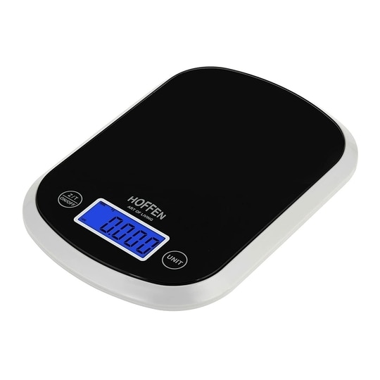 Hoffen KD-601, 5 kg Digital Kitchen Weighing Scale| Food Weight Machine for Kitchen & Health, Black