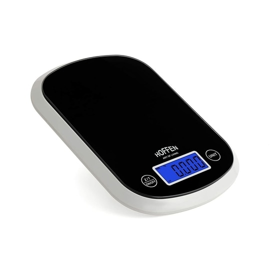 Hoffen KD-601, 5 kg Digital Kitchen Weighing Scale| Food Weight Machine for Kitchen & Health, Black