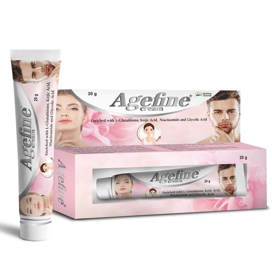 Healing Pharma - Agefine Face Cream With L Glutathione, Kojic Acid, Niacinamide and Glycolic Acid Cream | Face Cream for Pigmentation and Darks Spot | Face Cream for Men & Women - 20g