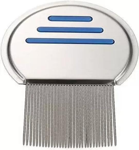 D-Top Nit Free Terminator Lice Comb, Professional Stainless Steel Louse and Nit Comb ()