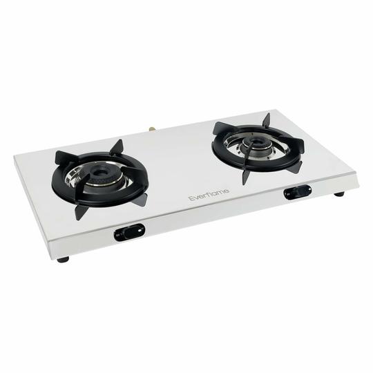 Everflame Pearl 2 Burner Gas Stove  Stainless Steel Stove  Manual Ignition
