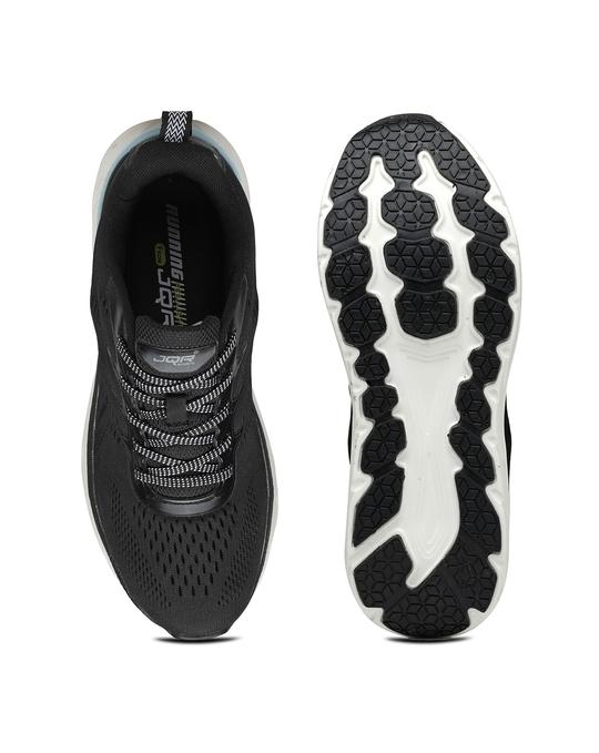 JQR ATLANTA Black Running Shoes for Men