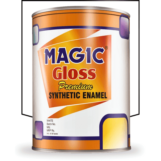Magic Paints Enamel Paint Smooth Gloss Finish, Durable & Weather-Resistant Coating for Wood and Metal Ultra White 1l
