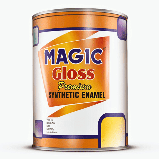 Magic Paints Enamel Paint Smooth Gloss Finish, Durable & Weather-Resistant Coating for Wood and Metal Ultra White 1l