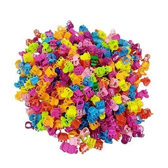 Kidzoo Multicolour Plastic Mini Hair Claw Clips Girl Teens (Kids And Women) (Pack Of 50)