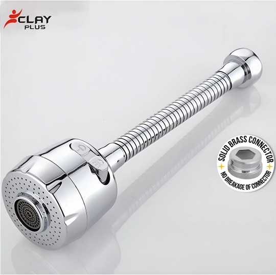 Clay Plus Turbo Flex Faucet Extension with Two Different waterflow Modes Sink Tap Faucet