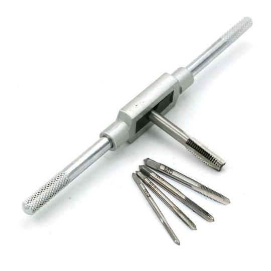 Nitya E-commerce 8PCS Metric Tap Set,Tap and tap Set,Hand Screw Thread Taps Set,Mini Metric Plug Tap Screw Tap Tapping tool M3 M4 M5 M6 M8 M10 M12