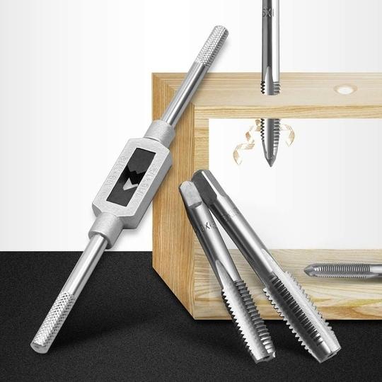 Nitya E-commerce 8PCS Metric Tap Set,Tap and tap Set,Hand Screw Thread Taps Set,Mini Metric Plug Tap Screw Tap Tapping tool M3 M4 M5 M6 M8 M10 M12