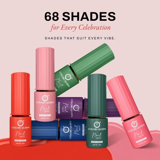 Colors Queen Nail Trend Glossy Nail Polish Long Lasting & Vibrant Nail Paint for Women (Exile, 13ml)