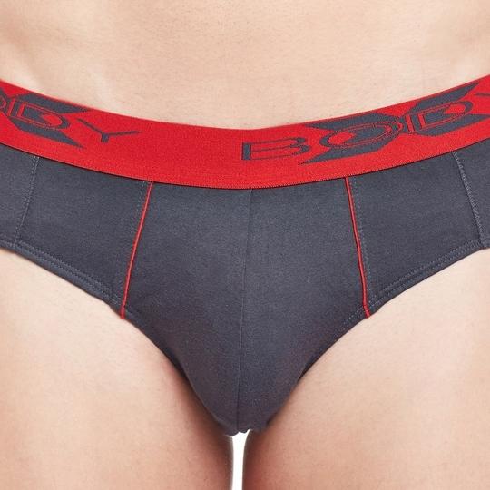 BodyX Men's Solid Cotton Briefs (Pack of 2) by Bodycare- BX16B-GRML-2PCS