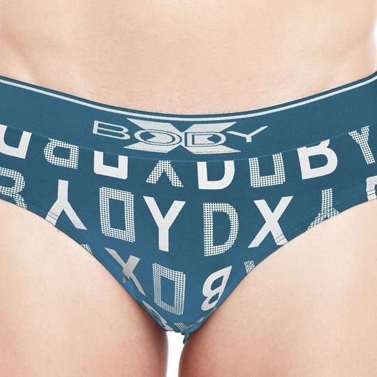 Bodyx Men's Cotton Printed Brief (Pack of 2) by Bodycare- BX04B-Navy-PRT-2PCS