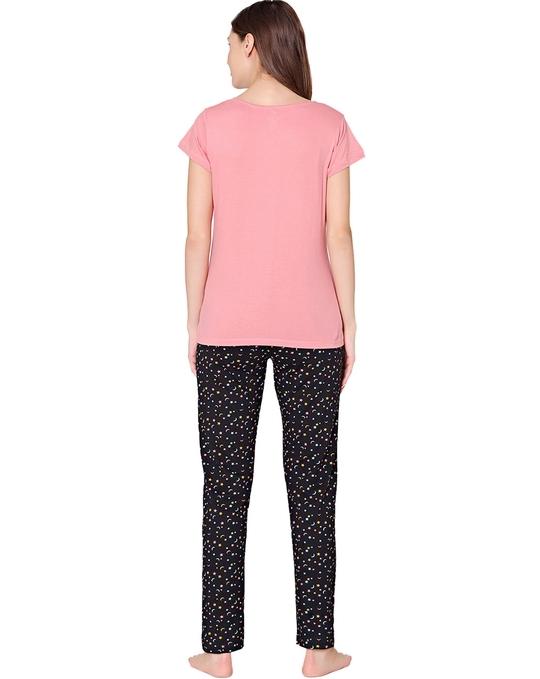 Bodycare Womens Combed Cotton Tshirt & Pyjama Set BSLS11016