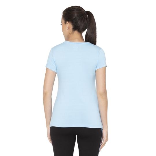 Bodyactive Women Round neck Half Sleeve Viscose T-shirt in Sky Blue colour - 1pcs - TS83-SKBLU