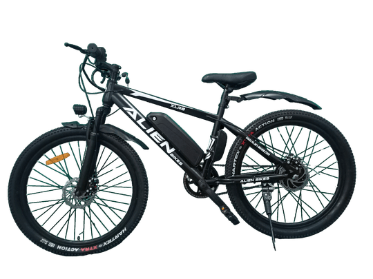 VERDANT MOTORS Alienbikes Electric Cycle with 26" Wheels,Front Suspension,Dual Disc Cut-Off Brakes, Up to 30 Km Range on PAS, Removable Battery, 250W BLDC Motor (Black) Unisex