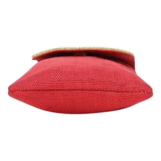 Aadhunik Libaas Red Canvas Mobile Phone Pouch Sling