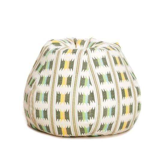 Style Homez Classic Cotton Canvas IKAT Printed Bean Bag XXL Cover Only