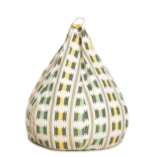 Style Homez Classic Cotton Canvas IKAT Printed Bean Bag XXL Cover Only