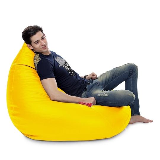 Style Homez HUMBUG, Lounger XXL Bean Bag Yellow Color Cover Only