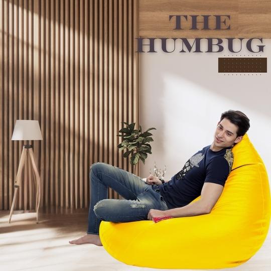 Style Homez HUMBUG, Lounger XXL Bean Bag Yellow Color Cover Only