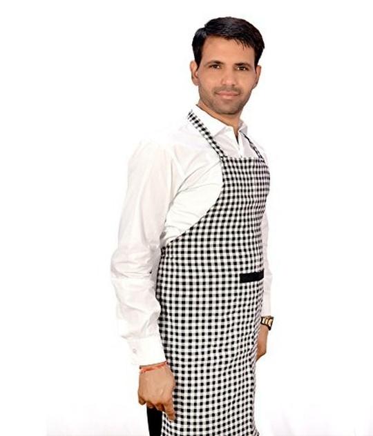 Switchon Multicolor Cotton Apron 23 inch