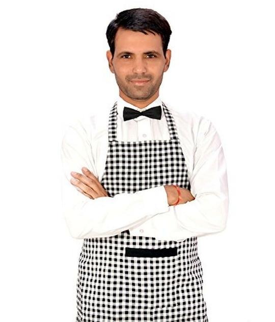 Switchon Multicolor Cotton Apron 23 inch