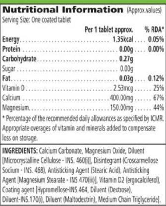 Herbalife Nutrition Calcium Tablet (60 Tablets)