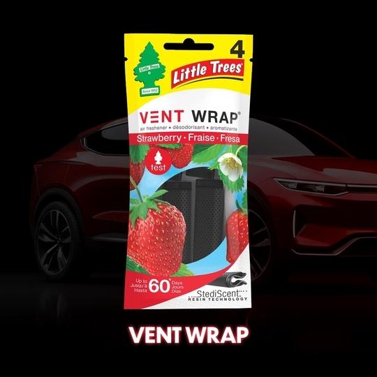 Little Trees Strawberry Vent Wrap  Air Freshner
