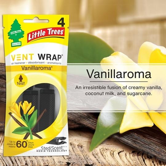 Little Trees Vanillaroma Vent Wrap  Air Freshener