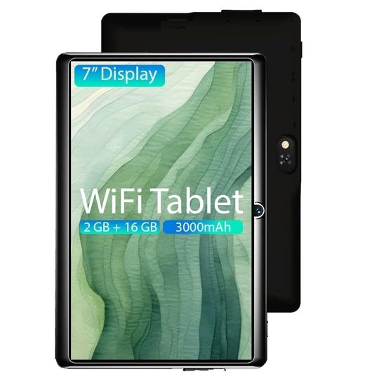 I Kall N7 - 7inch WiFi Tablet, 2GB RAM 16GB Storage, 2MP Rear Camera, Android 8.0, Quad-Core Processor & 3000mAh Battery (Black)