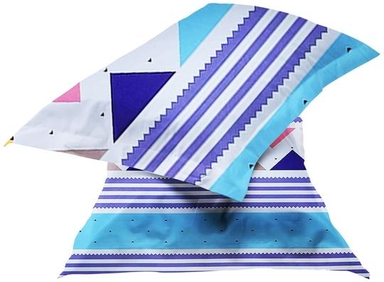 NEELA COTTON MILLS (P) LTD. Rich Cotton Double Bedsheet with 2 Pillow Covers | Multi color | Geometric Print | 120 GSM Soft & Breathable Fabric