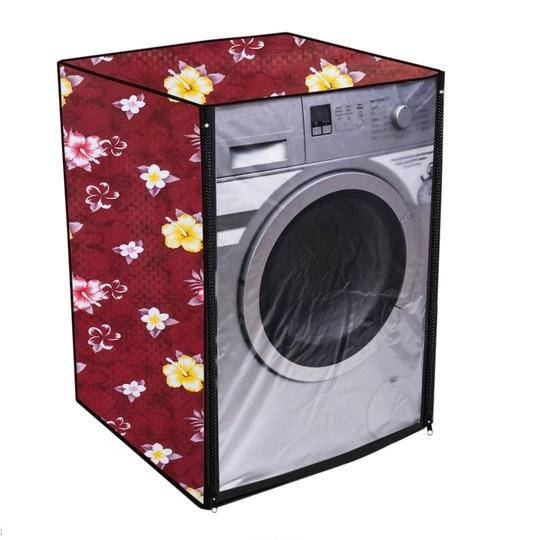 Nitasha outdoor and indoor with front clear washing machine cover for  Front Load Bosch WAK20065IN Series 4 6.5 Kg (Print No:- nit25clr/Waterproof-dustproof)