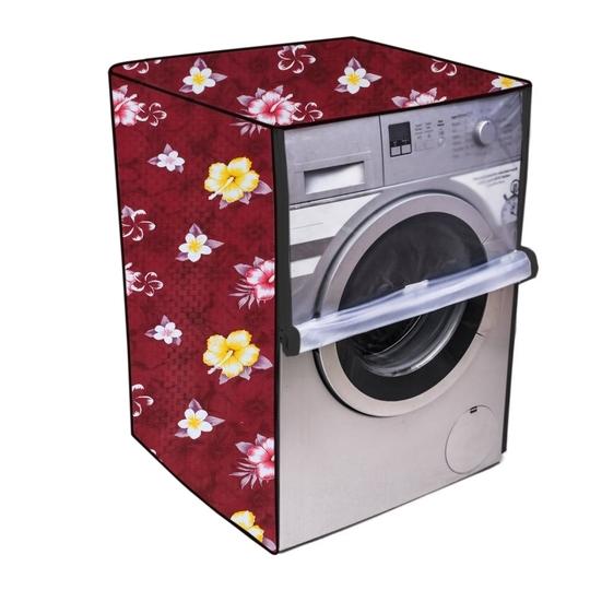 Nitasha outdoor and indoor with front clear washing machine cover for  Front Load Bosch WAK20065IN Series 4 6.5 Kg (Print No:- nit25clr/Waterproof-dustproof)