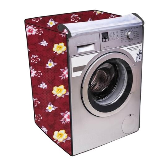 Nitasha outdoor and indoor with front clear washing machine cover for  Front Load Bosch WAK20065IN Series 4 6.5 Kg (Print No:- nit25clr/Waterproof-dustproof)