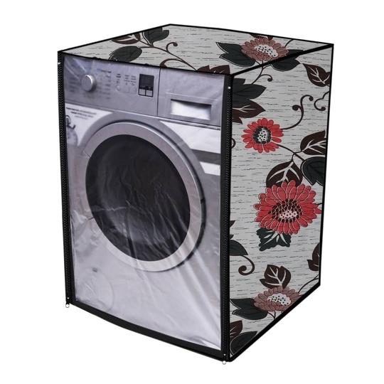 Nitasha outdoor and indoor with front clear washing machine cover for  Front Load Bosch WAK20160IN Serie 4 7 Kg (Print No:- nit05clr/Waterproof-dustproof)