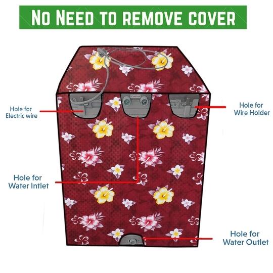 Nitasha outdoor and indoor with front clear washing machine cover for  Front Load Bosch WAK20065IN Series 4 6.5 Kg (Print No:- nit25clr/Waterproof-dustproof)
