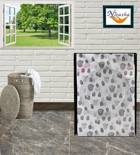 Nitasha outdoor and indoor washing machine cover for  IFB Serena Aqua VX LDT 7 kg Front Load (Print No:- nit33/Waterproof-dustproof)