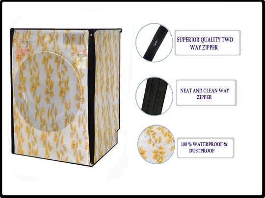 Nitasha outdoor and indoor washing machine cover for  Godrej 7 kg Front Load WF Eon 700 PAE (Print No:- nit36/Waterproof-dustproof)
